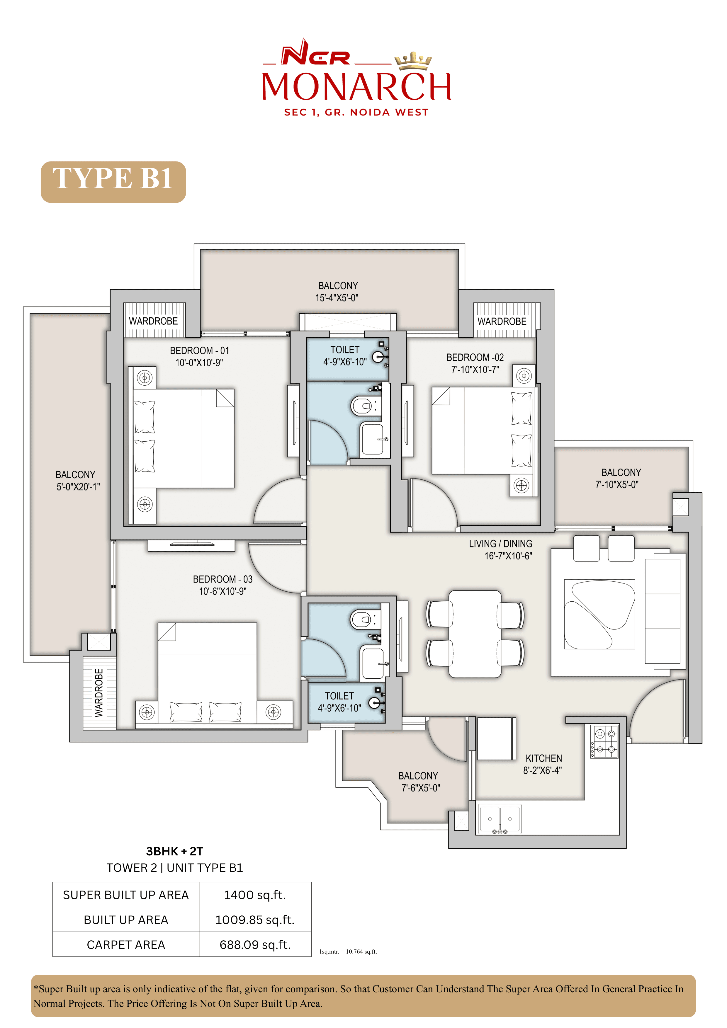 Type B1 Floor Plan